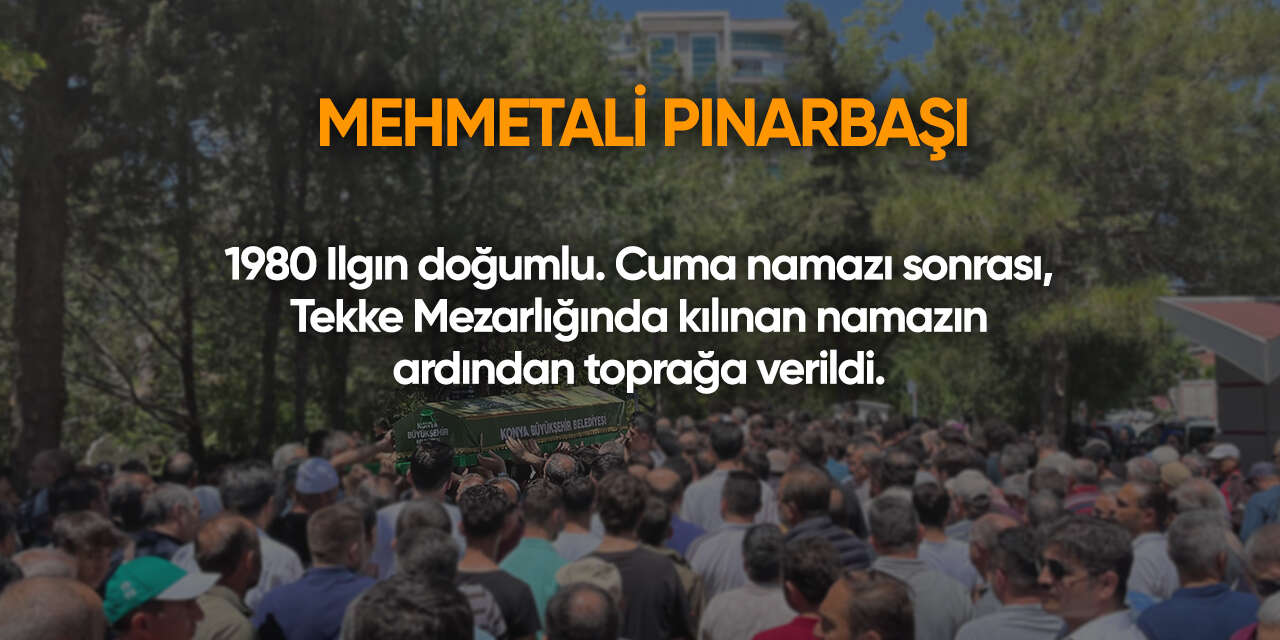 Konya'da bugün vefat edenler | 16 Ocak 2026 19